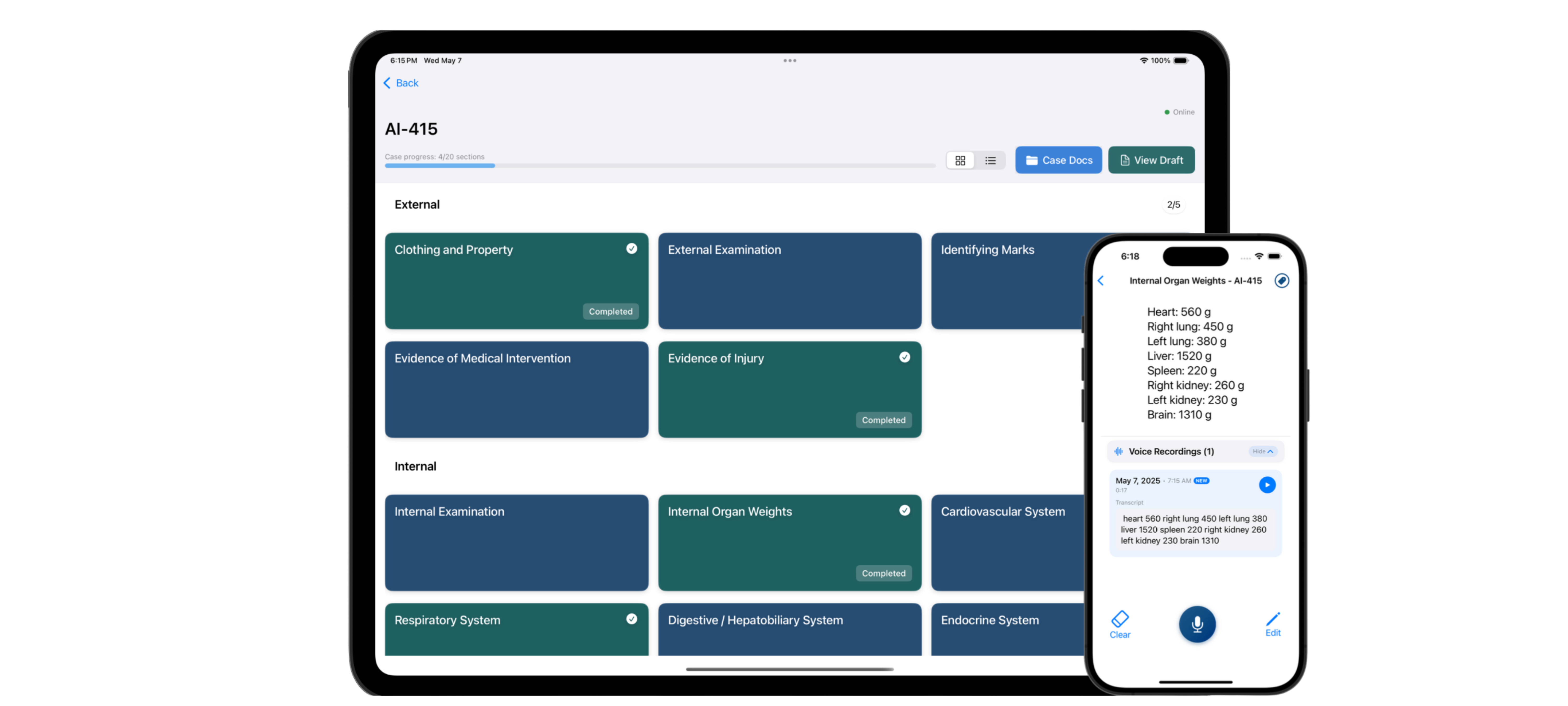 Autopsy Professional Dashboard