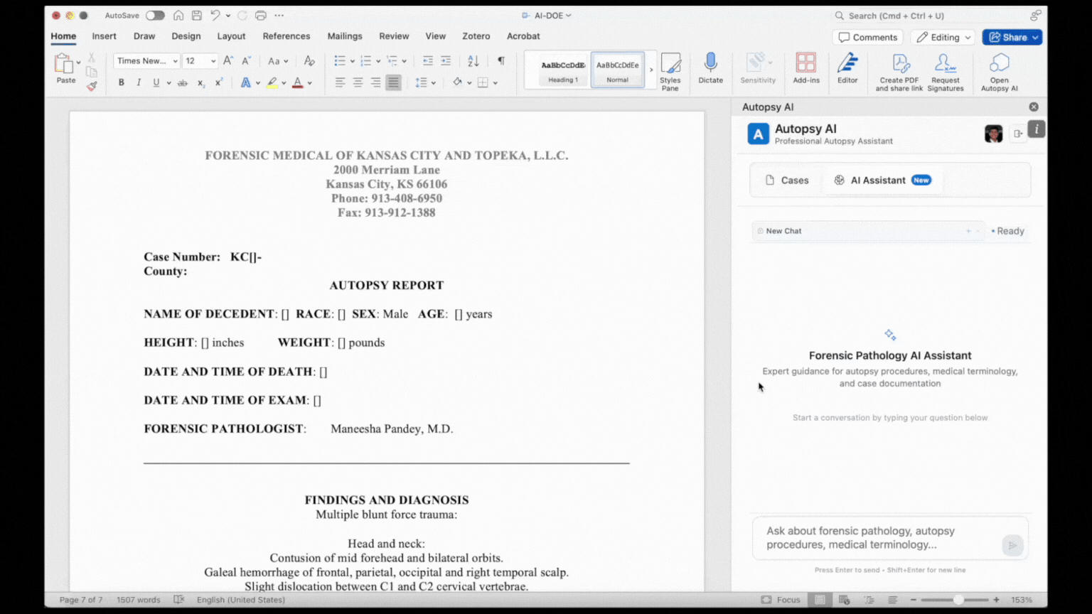 Word Add‑in import demo